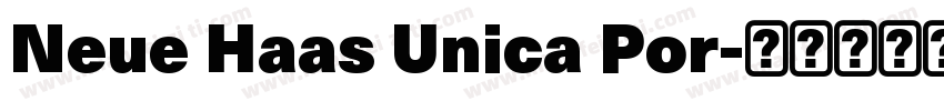 Neue Haas Unica Por字体转换